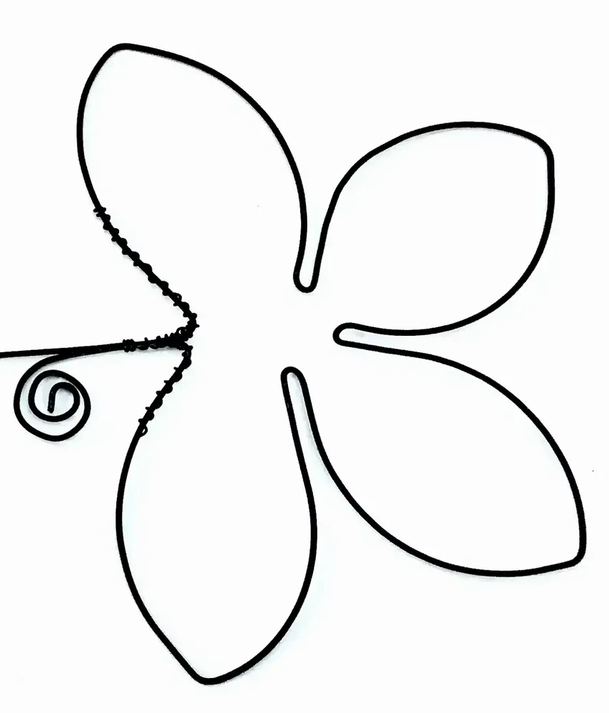 Other wall decoration - Lotus Flower - "Welcome" - Wire Wall Decoration - BIJOUX DE MUR