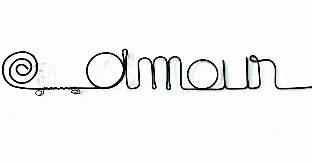 Other wall decoration - Daisy Flower - "Love" - ​​Wire Wall Decoration - BIJOUX DE MUR