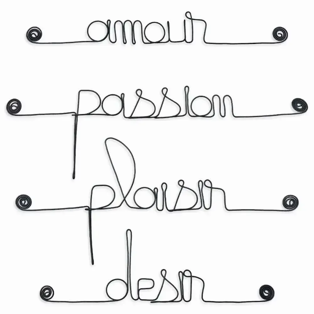 Other wall decoration - Set of small wire messages - LOVE - BIJOUX DE MUR