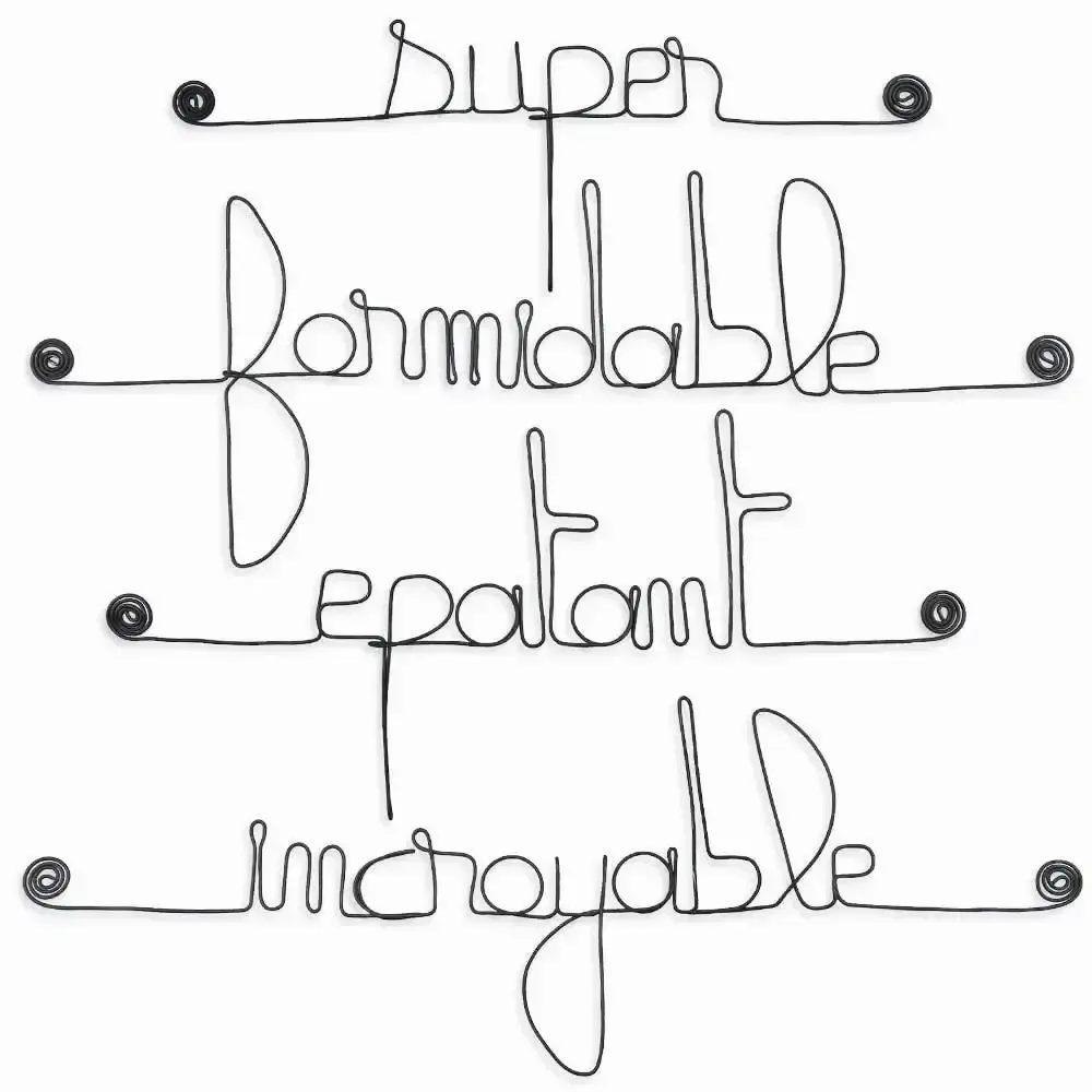 Other wall decoration - Set of small wire messages - TEENAGE BOY - BIJOUX DE MUR