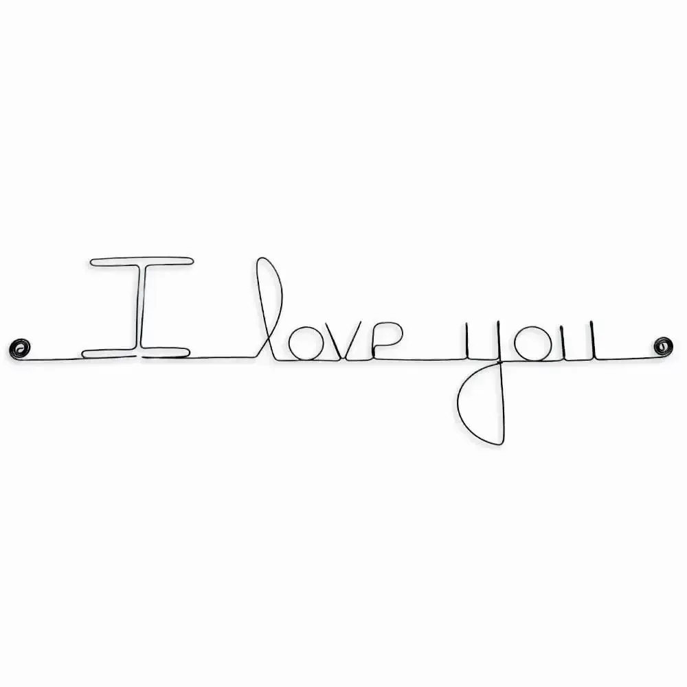 Other wall decoration - Valentine's Day/Love message in wire "I love you" - BIJOUX DE MUR