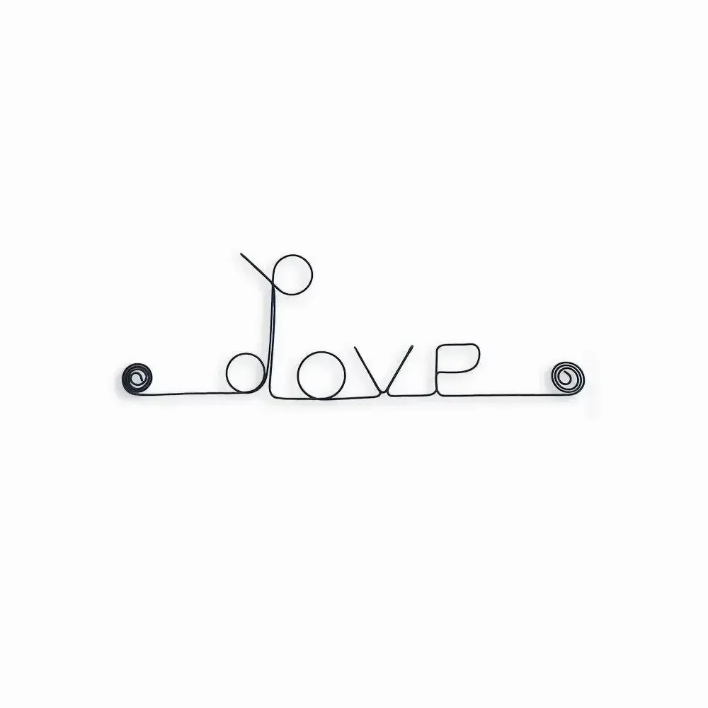 Autres décorations murales - Petit mot en fil de fer " Love " - BIJOUX DE MUR