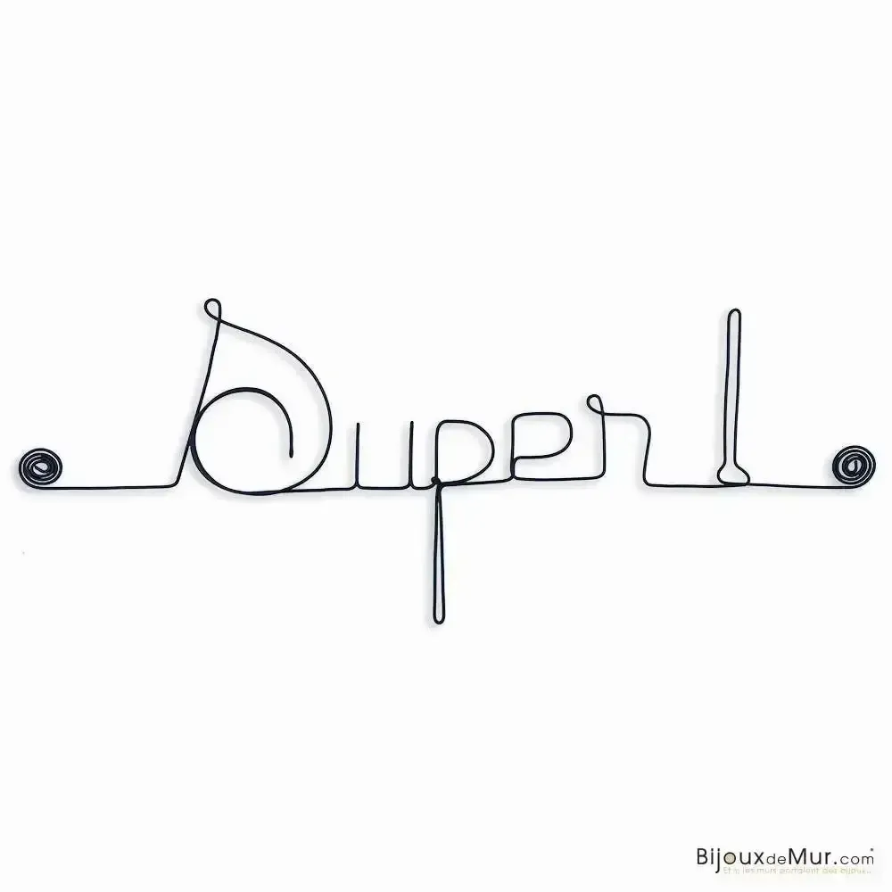 Other wall decoration - Little metal note "Super!" - BIJOUX DE MUR