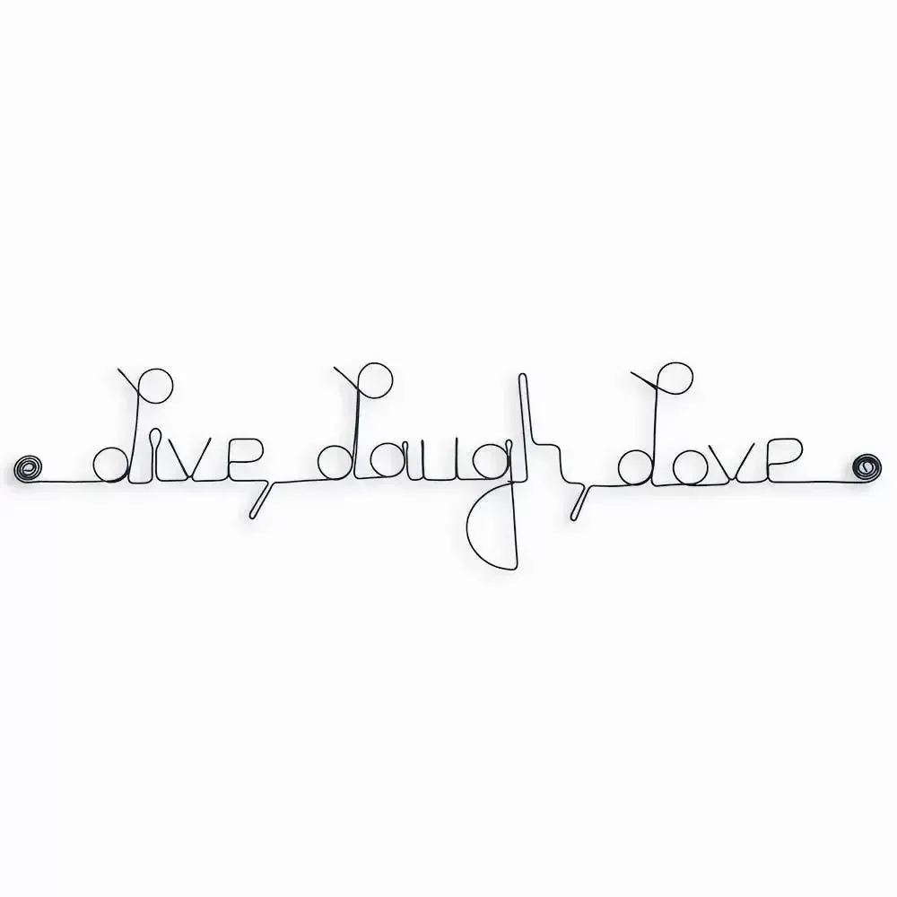 Other wall decoration - Wireframe phrase “Live, Laugh, Love” - BIJOUX DE MUR