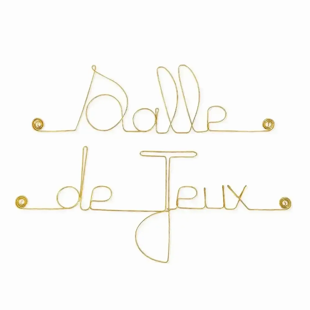 Other wall decoration - Games Room Door Sign - Gold Brass Decoration - BIJOUX DE MUR