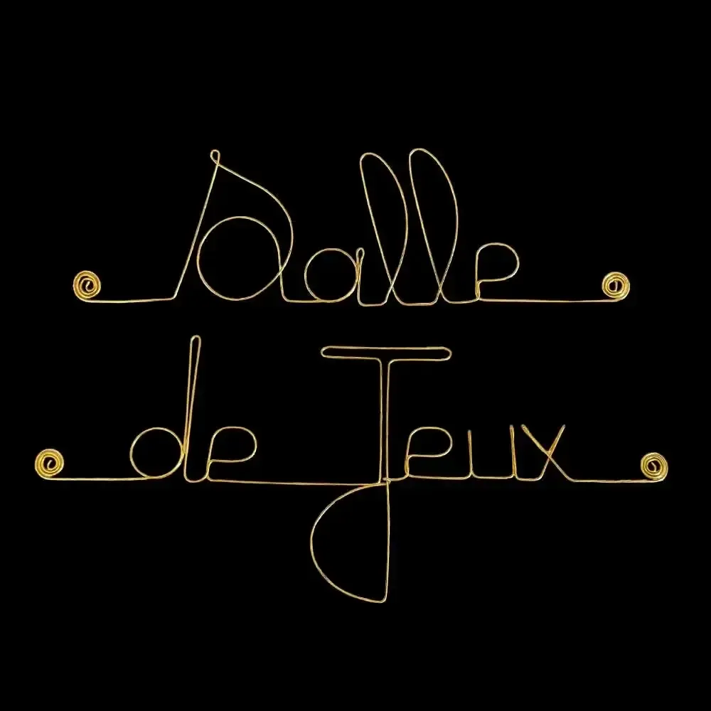 Other wall decoration - Games Room Door Sign - Gold Brass Decoration - BIJOUX DE MUR