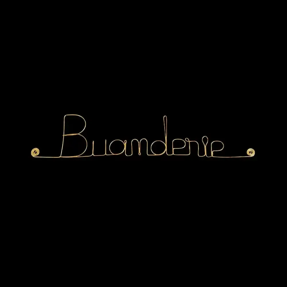 Other wall decoration - Gold Brass Wire Door Sign "Laundry Room" - Decoration - BIJOUX DE MUR