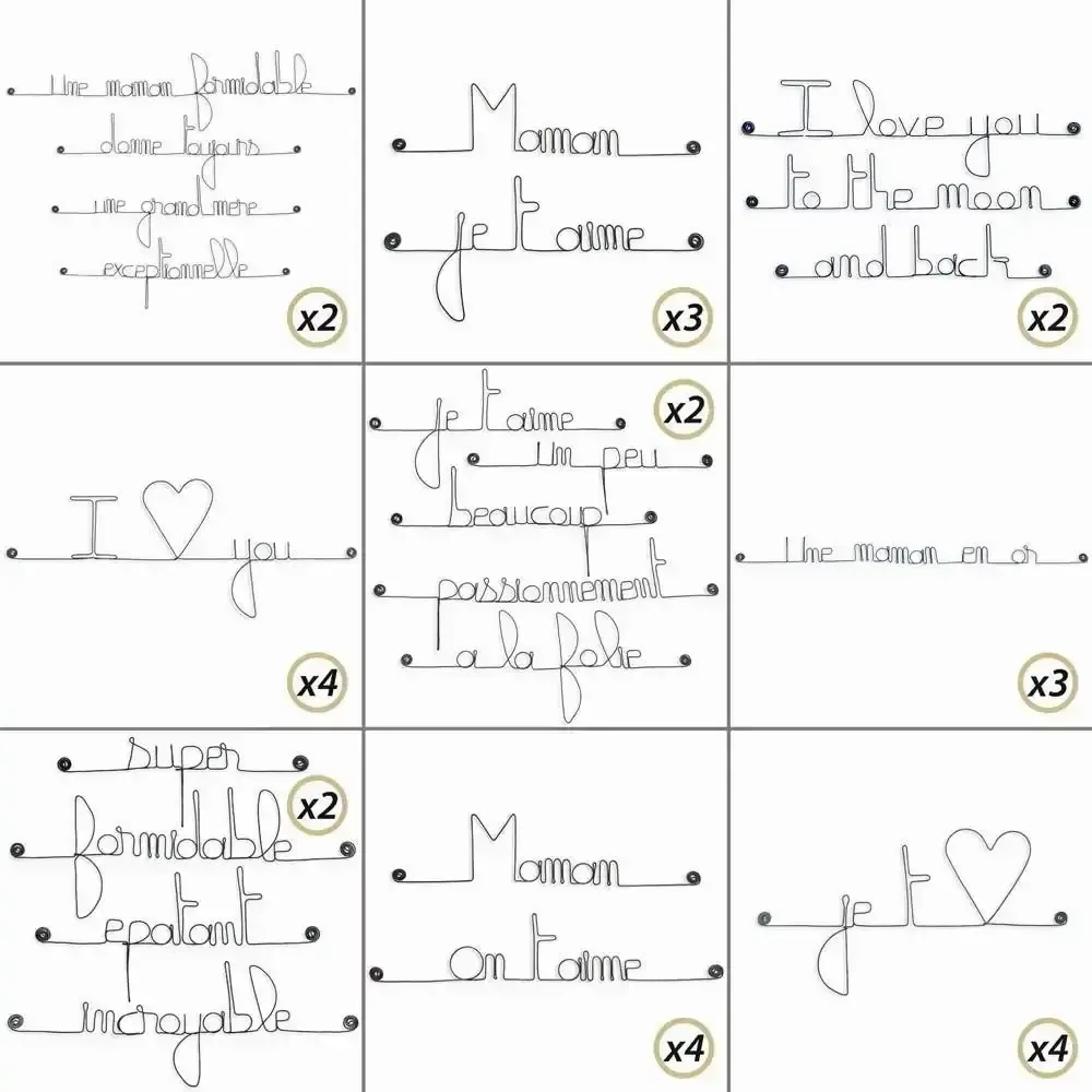 Other wall decoration - Super Pack Implantation 15% OFF : Cadeau Fête des Mères - BIJOUX DE MUR