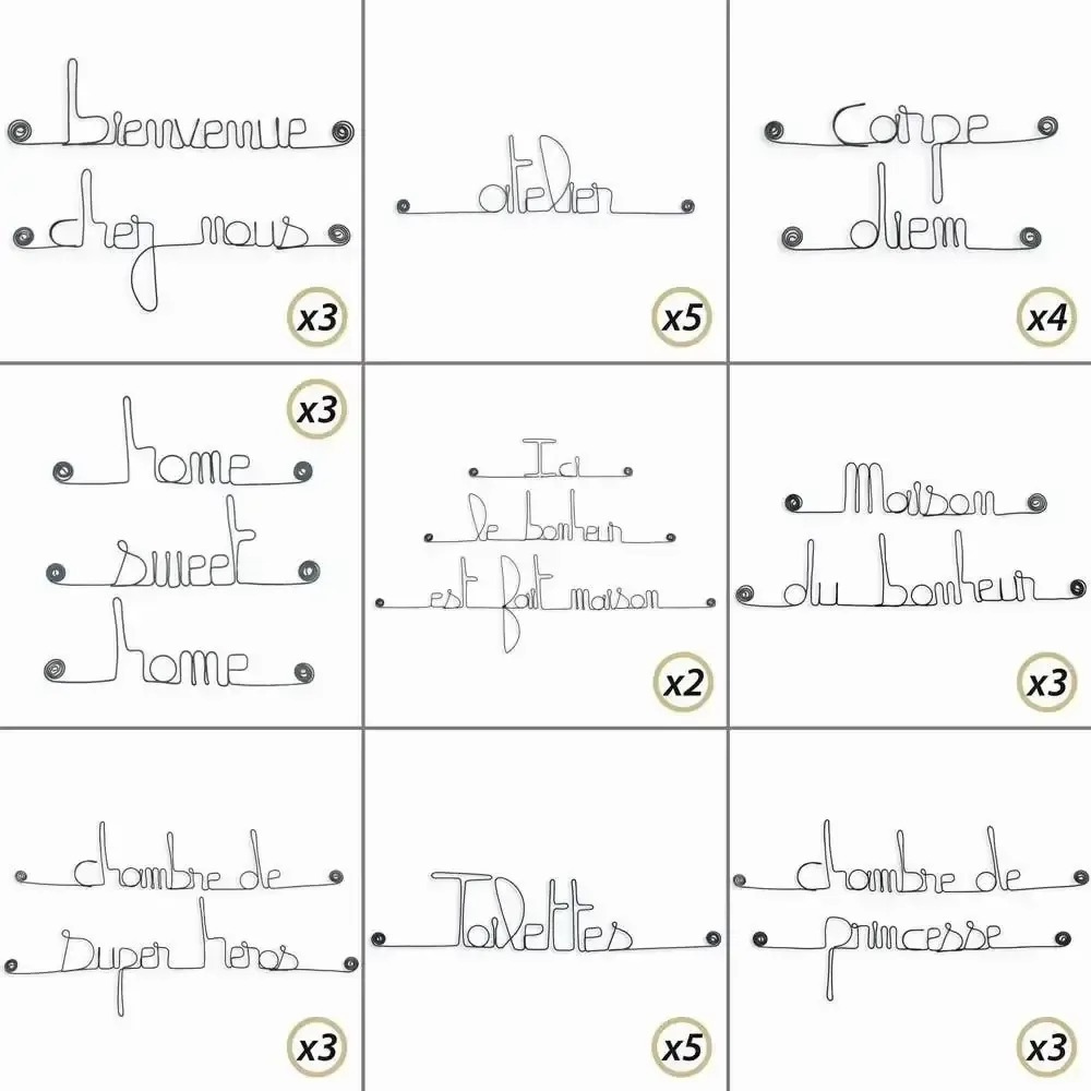 Other wall decoration - Super Pack implementation 15% off: "Home" decoration - BIJOUX DE MUR