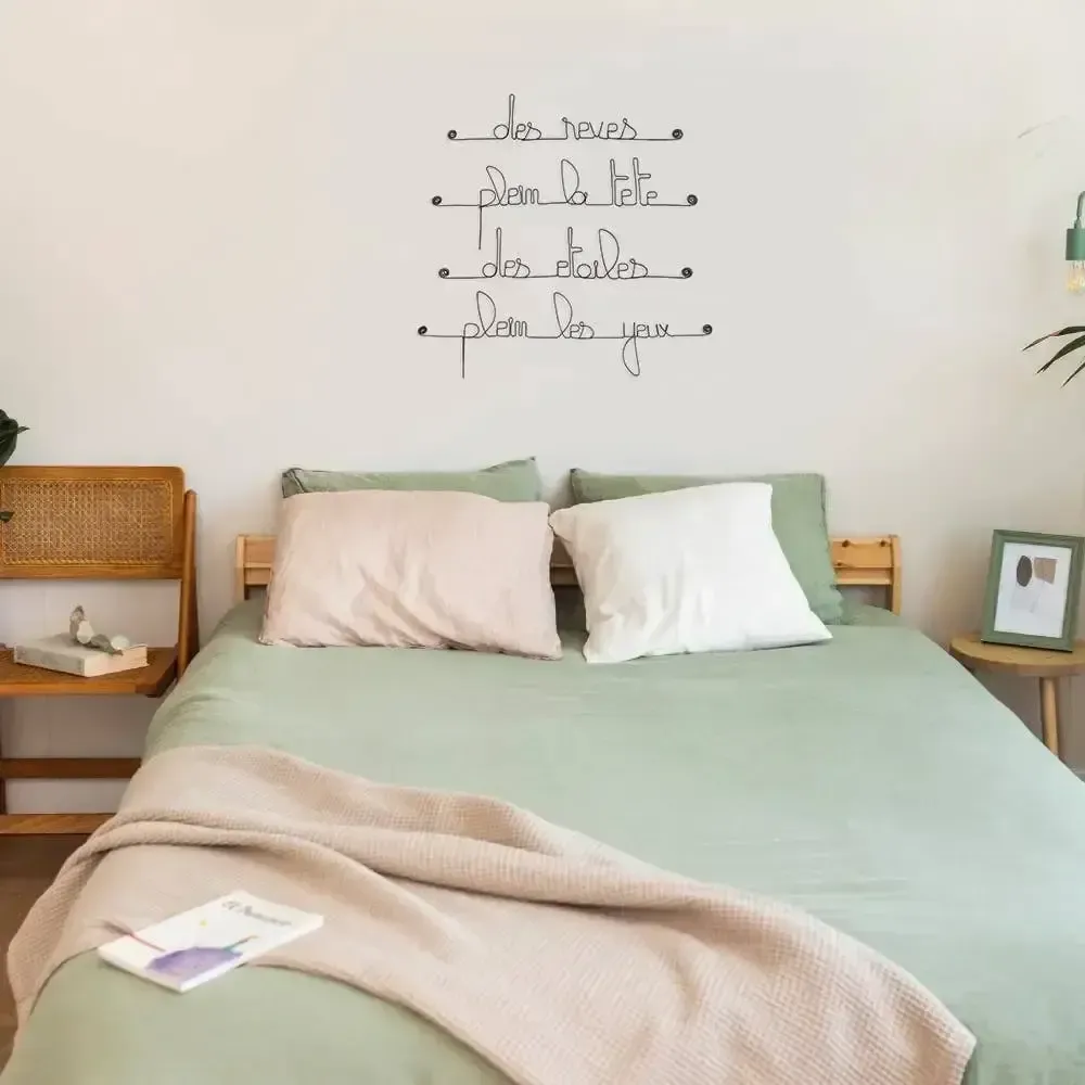 Other wall decoration - Wire Wall Writings - Dream Bedroom Decor - BIJOUX DE MUR