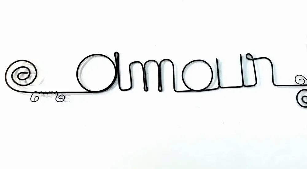 Other wall decoration - Clover Flower - "Love" - ​​Wire Wall Decoration - BIJOUX DE MUR