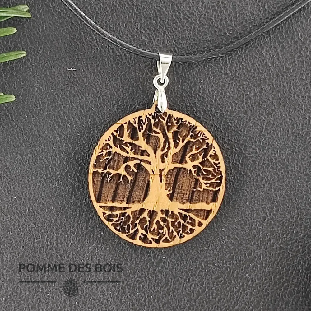 Bijoux - Collier - Arbre de vie (foncé) - POMME DES BOIS