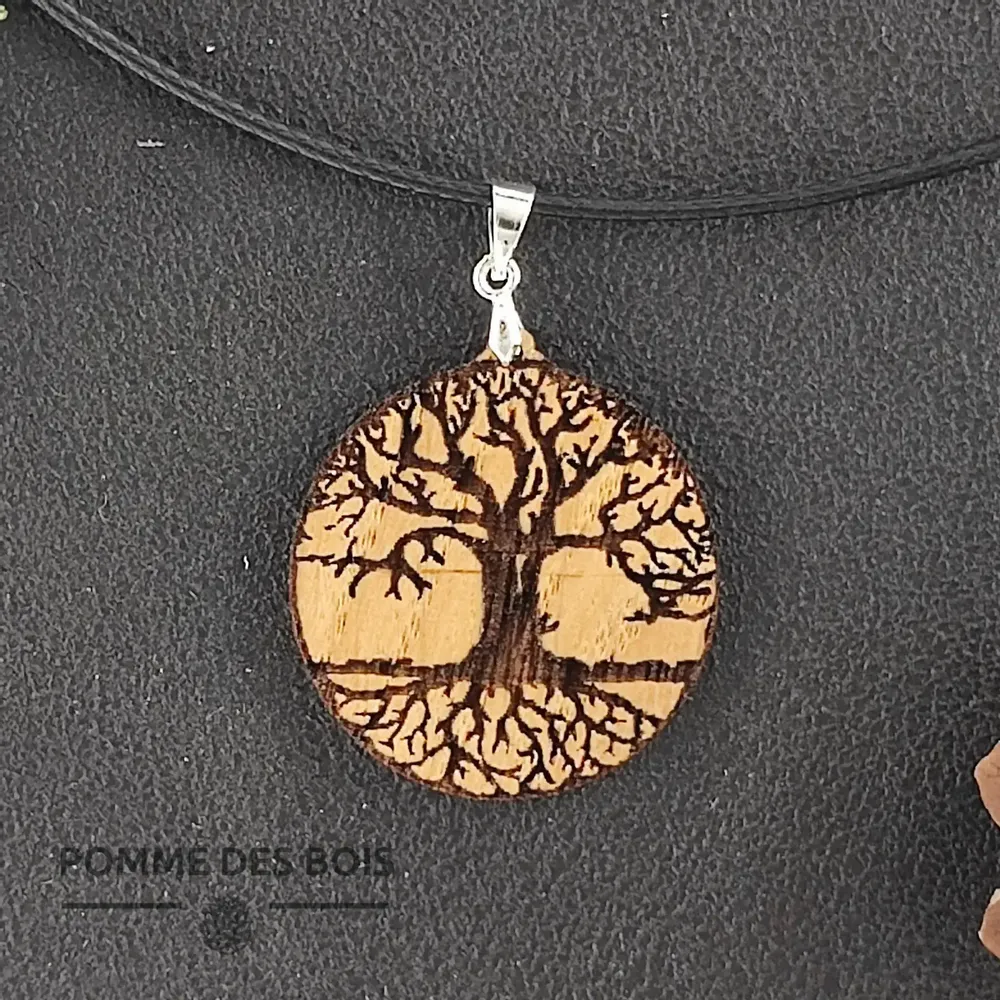 Bijoux - Collier - Arbre de vie (clair) - POMME DES BOIS