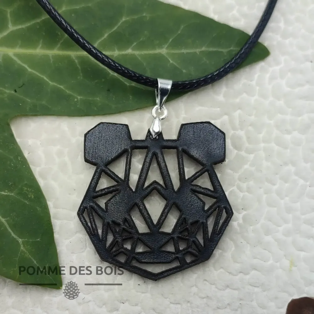 Bijoux - Collier - Ours / Panda - POMME DES BOIS