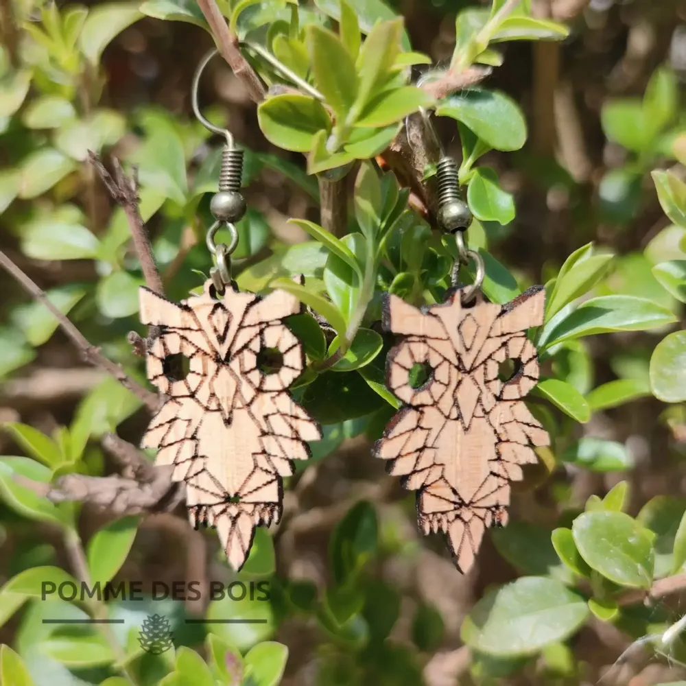 Jewelry - Earrings - Owls Owl - POMME DES BOIS