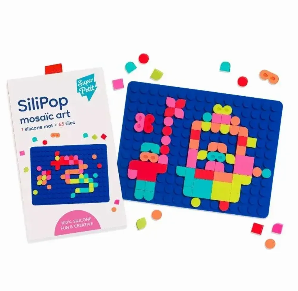 Jeux enfants - SILIPOP : Mosaïques à clipser - Mosaic Art - Bleu - SUPERPETIT