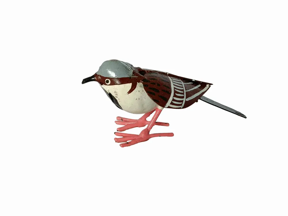 Outdoor decorative accessories - Sparrow Recycled Metal Sculpture 15x7cm - TERRE SAUVAGE