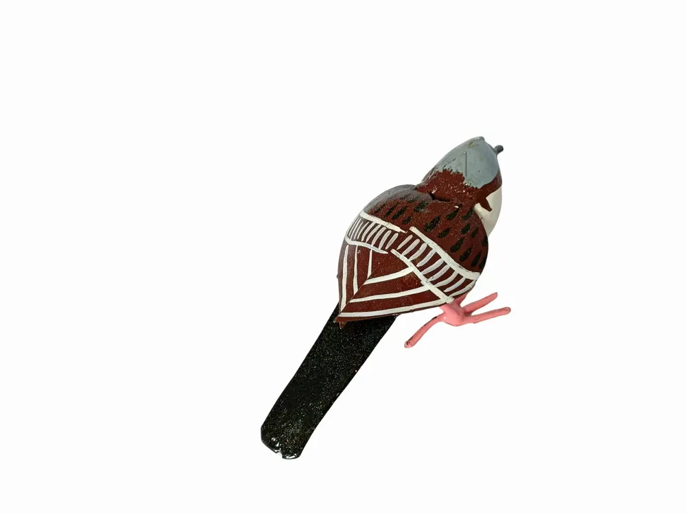 Outdoor decorative accessories - Sparrow Recycled Metal Sculpture 15x7cm - TERRE SAUVAGE