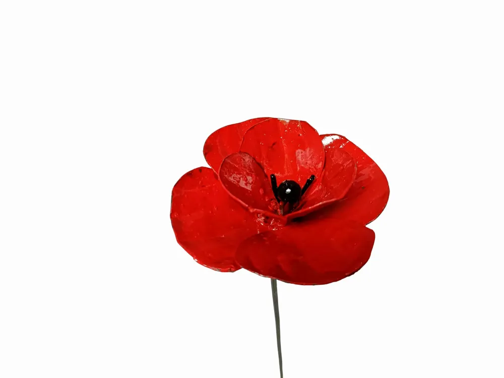 Decorative objects - Poppy Recycled Metal Garden Spike 90cm - TERRE SAUVAGE