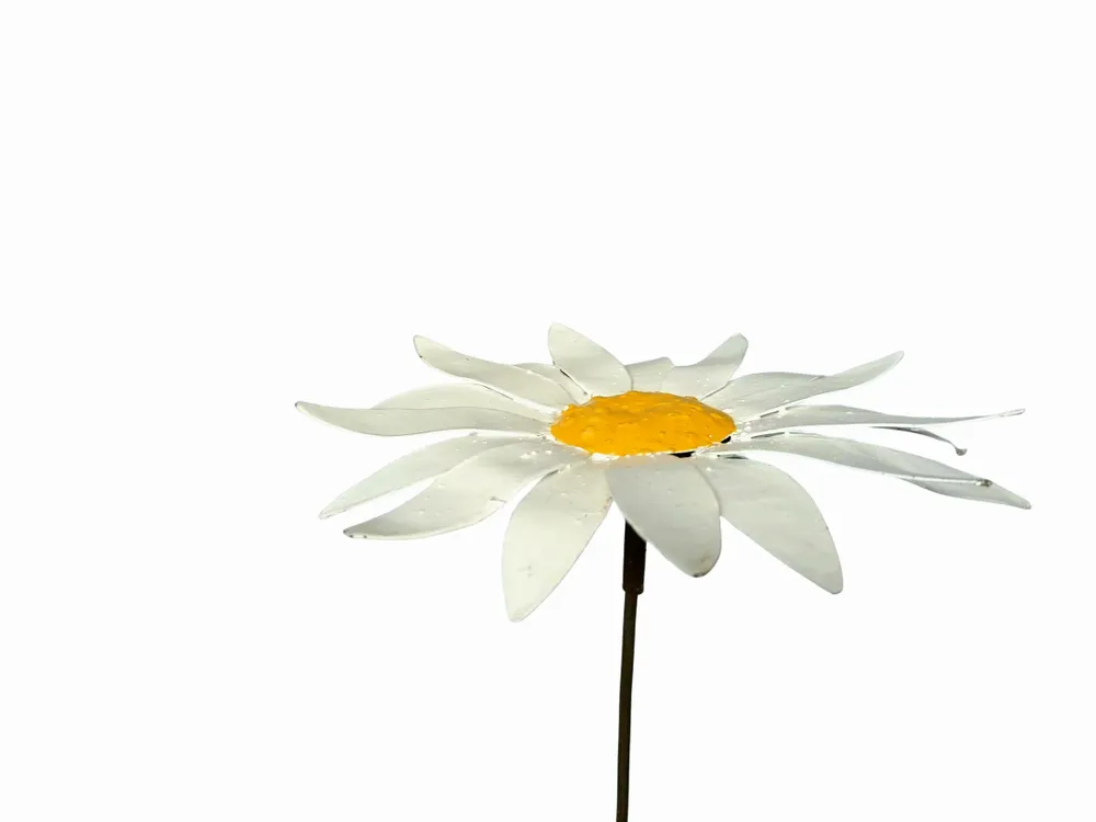 Outdoor decorative accessories - Daisy Recycled Metal Garden Spike 9/22cm - TERRE SAUVAGE