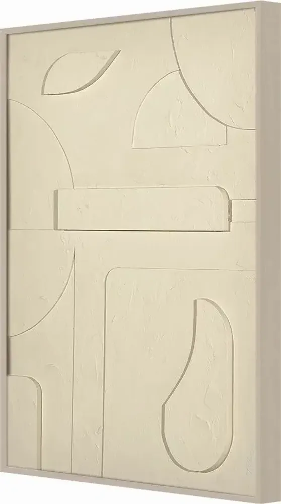 Services - 'Fornells 03 Gris' - Original Painting - 70x90 cm - PERSPECTIVA 10