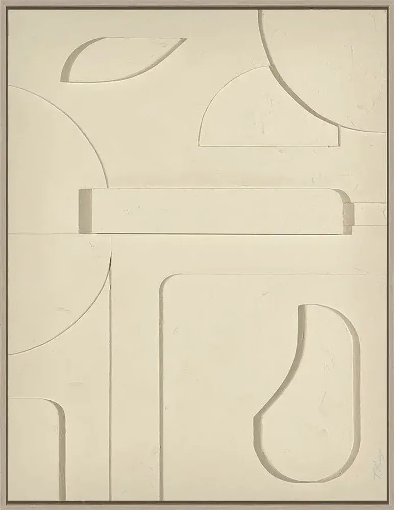 Services - 'Fornells 03 Gris' - Original Painting - 70x90 cm - PERSPECTIVA 10