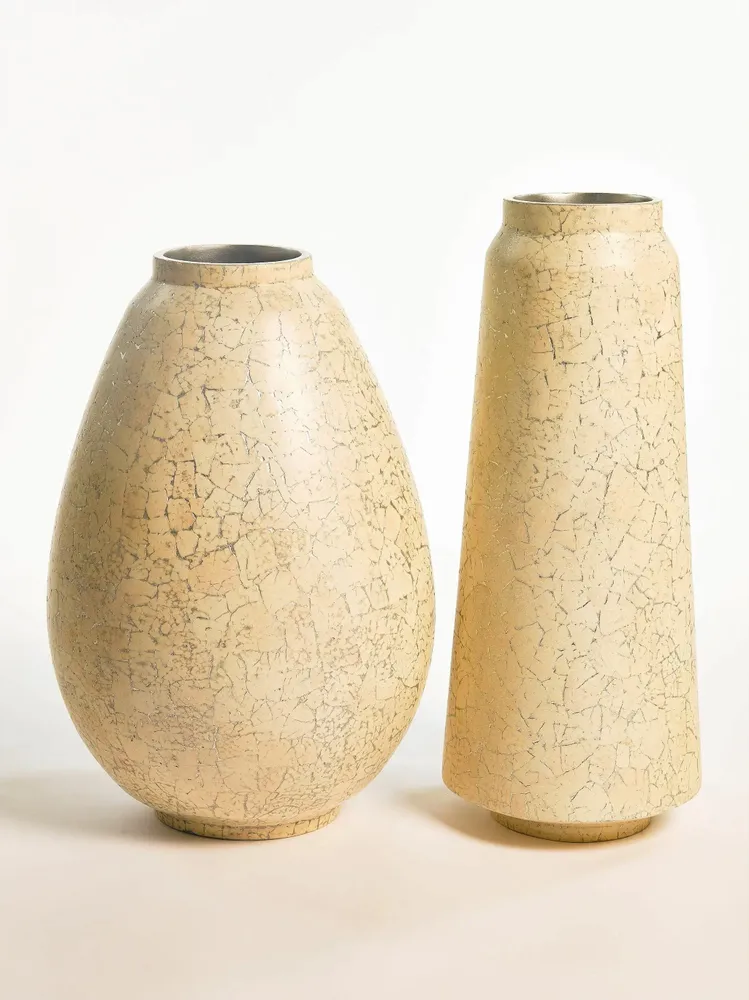 Vases - Olla 01 Egg Ivory, Handmade Vase Interior Design Piece - DV DESIGN