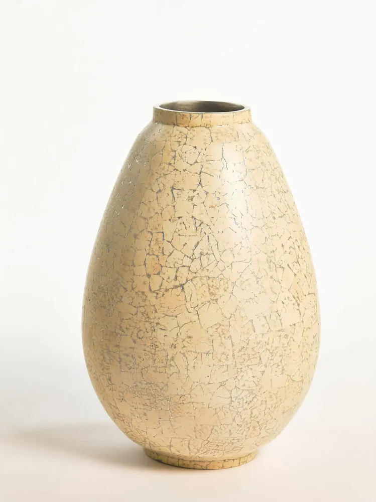 Vases - Olla 01 Egg Ivory, Handmade Vase Interior Design Piece - DV DESIGN