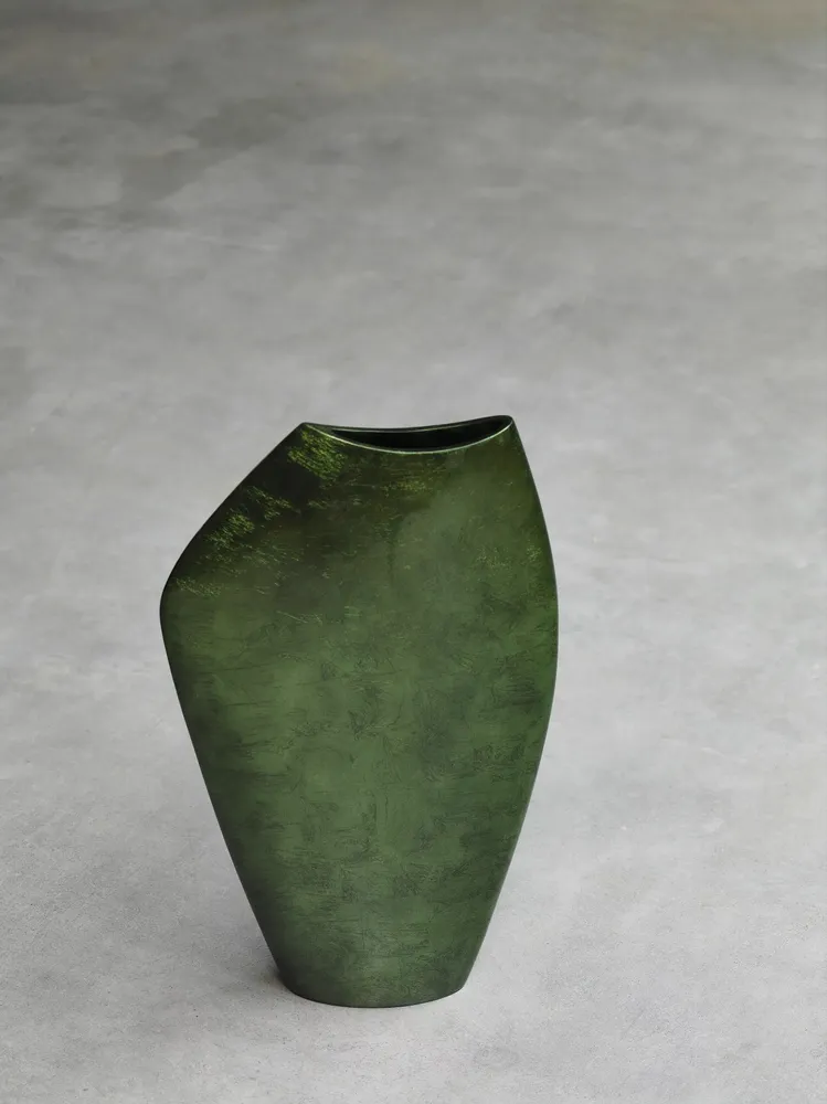 Vases - Tres L Green, Handmade Vase, Interior Design Piece - DV DESIGN