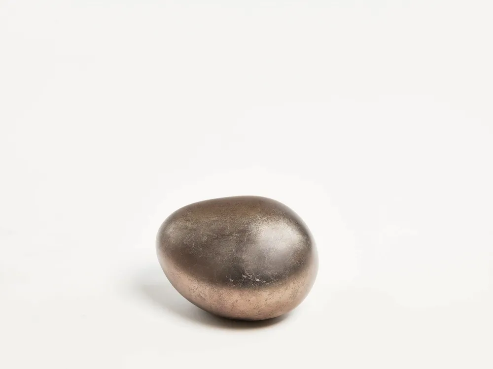 Design objects - Ova S Matt Silver, Handmade Sculpture Interior Design Piece - DV DESIGN