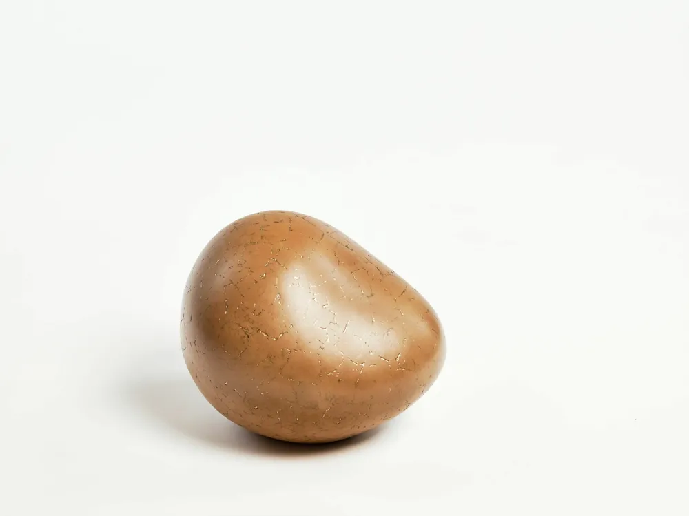Design objects - Ova M Egg Brown, Handmade Sculpture Interior Design Piece, Set of 3 - DV DESIGN