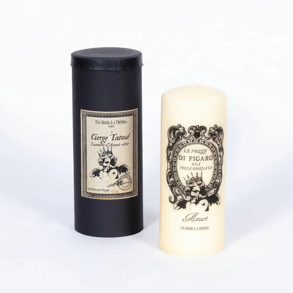 Objets de décoration - LES NOCES DE FIGARO - BOUGIE TATOUÉE - UN SOIR A L'OPERA