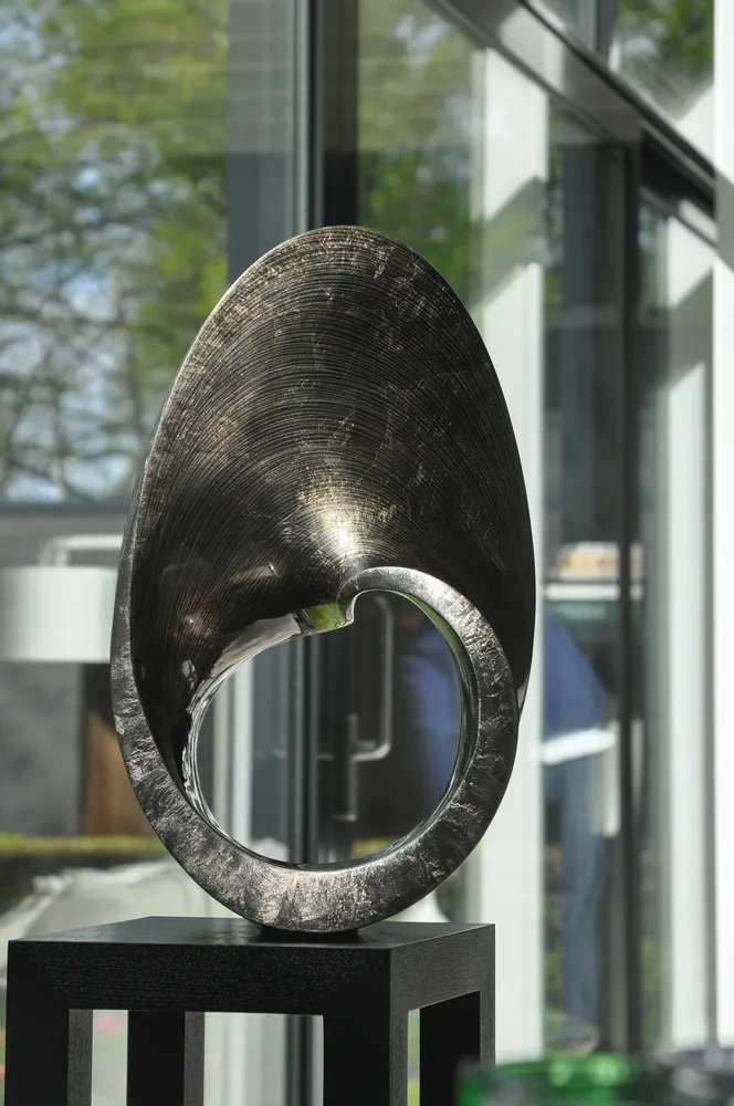 Design objects - Spiral Line Silver, Handmade Interior Design Sculpture - DV DESIGN