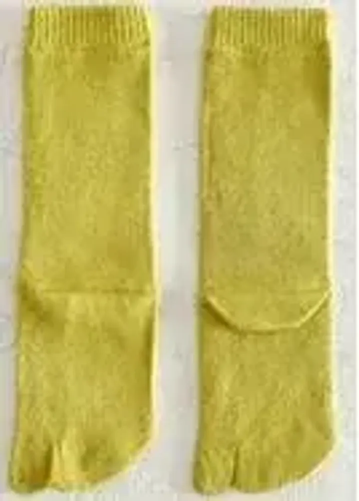 Chaussettes - Chaussettes femmes 5 orteils, longues en soie naturelle - YUITO CO. LTD