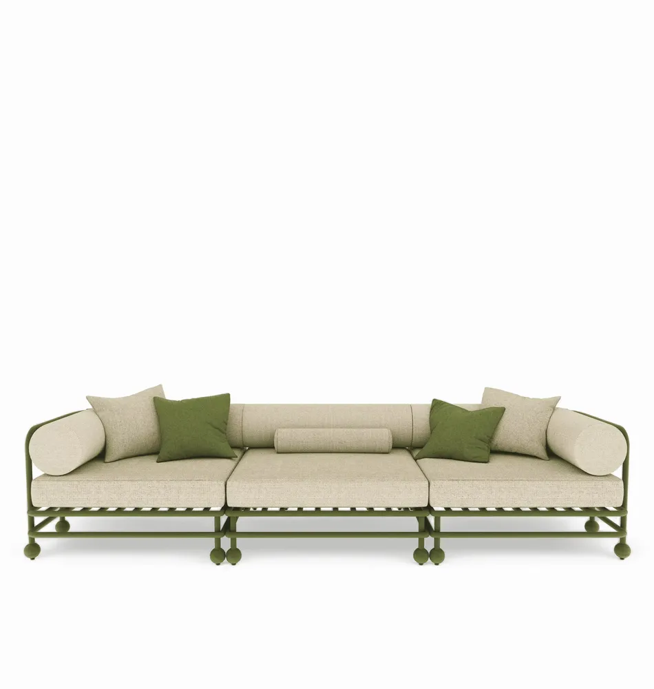 Canapés de jardin - Canapé trois places - FJAKA FURNITURE