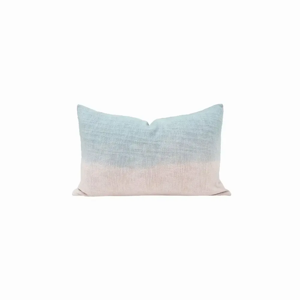 Fabric cushions - Dip & Dye TALC cotton cushion cover 40x60 cm - BED AND PHILOSOPHY
