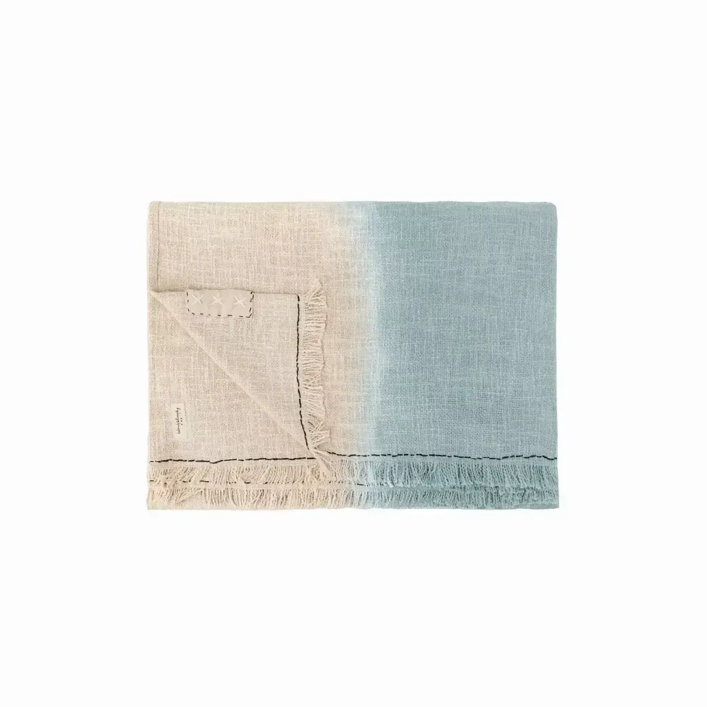 Cushions - Dip & Dye TANDEM cotton plaid 135x220 cm - BED AND PHILOSOPHY