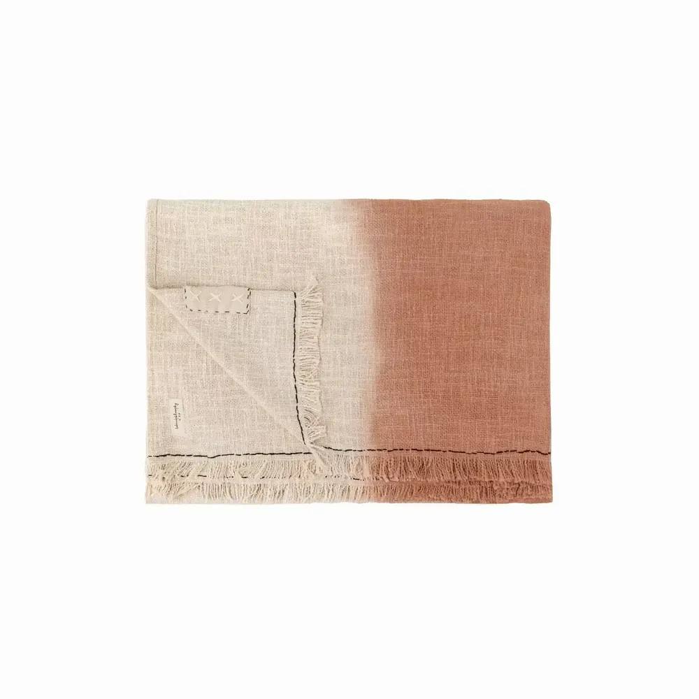Cushions - Dip & Dye TANDEM cotton plaid 135x220 cm - BED AND PHILOSOPHY