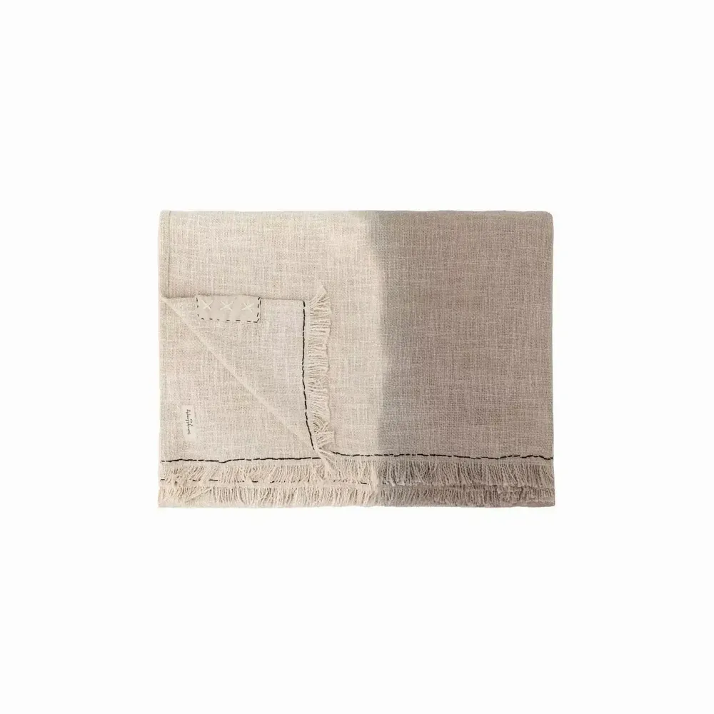 Cushions - Dip & Dye TANDEM cotton plaid 135x220 cm - BED AND PHILOSOPHY