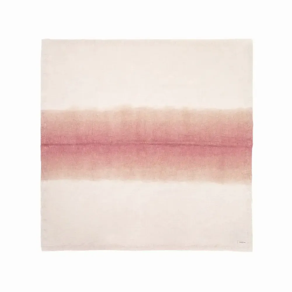 Table cloths - TANDORI Dip & Dye cotton mini tablecloth 100x100 cm - BED AND PHILOSOPHY