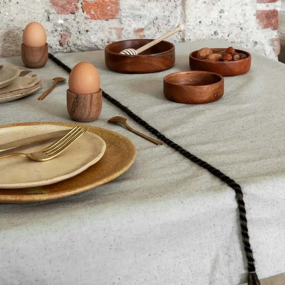 Table cloths - ESTRAGON1 mini tablecloth 100x100 cm - BED AND PHILOSOPHY