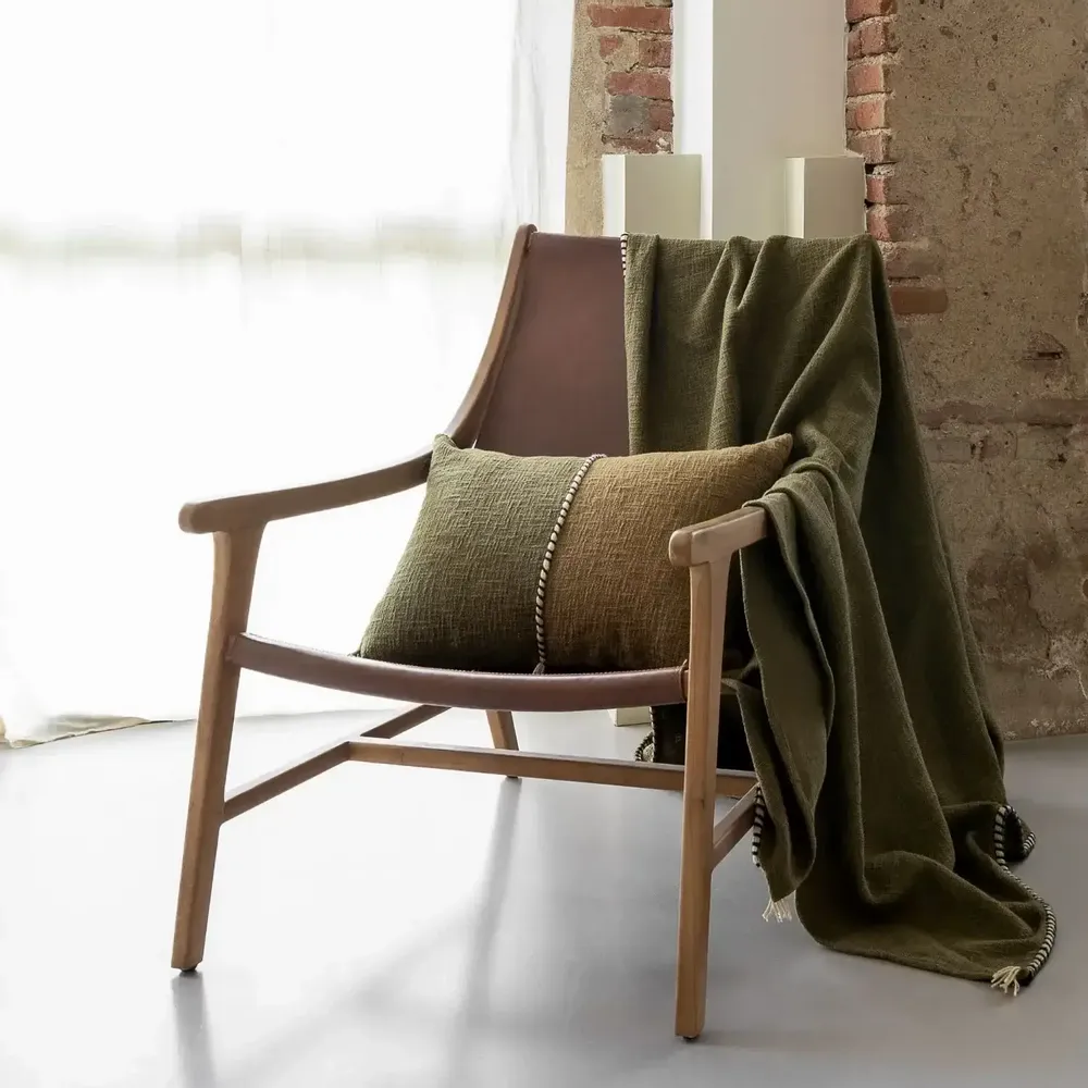 Fabric cushions - ESPRESSO cotton cushion cover 40x60 cm - BED AND PHILOSOPHY