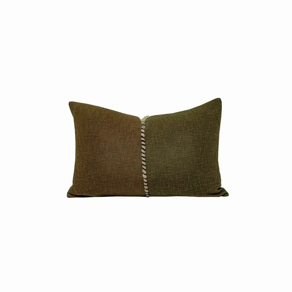 Fabric cushions - ESPRESSO cotton cushion cover 40x60 cm - BED AND PHILOSOPHY