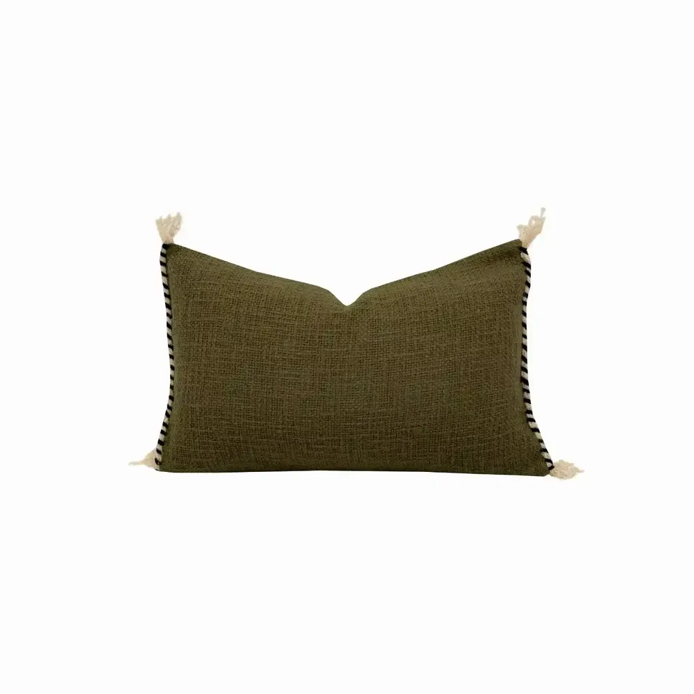 Fabric cushions - ELNINO cotton cushion cover 25x40 cm - BED AND PHILOSOPHY