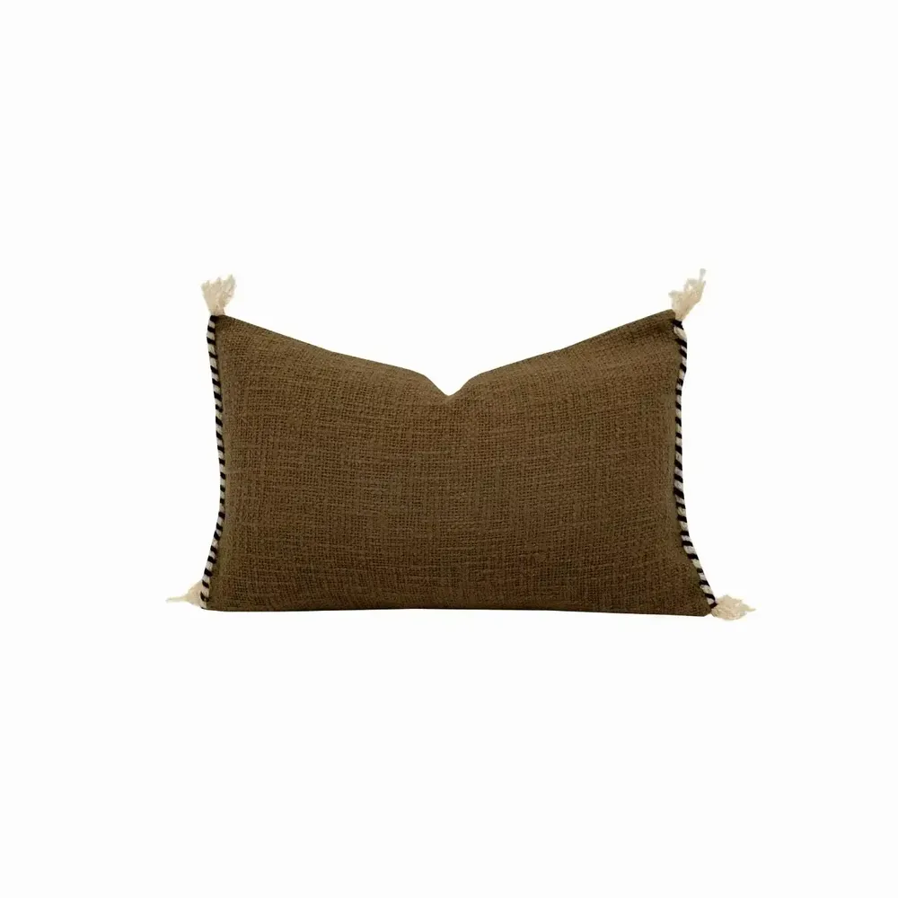 Fabric cushions - ELNINO cotton cushion cover 25x40 cm - BED AND PHILOSOPHY