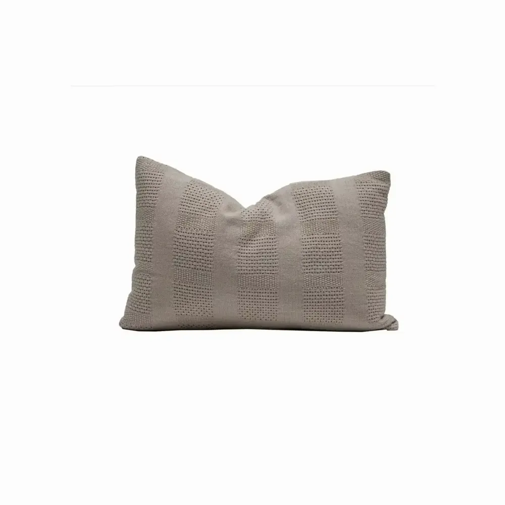 Fabric cushions - CROWN crochet cotton cushion cover 40x60 cm - BED AND PHILOSOPHY