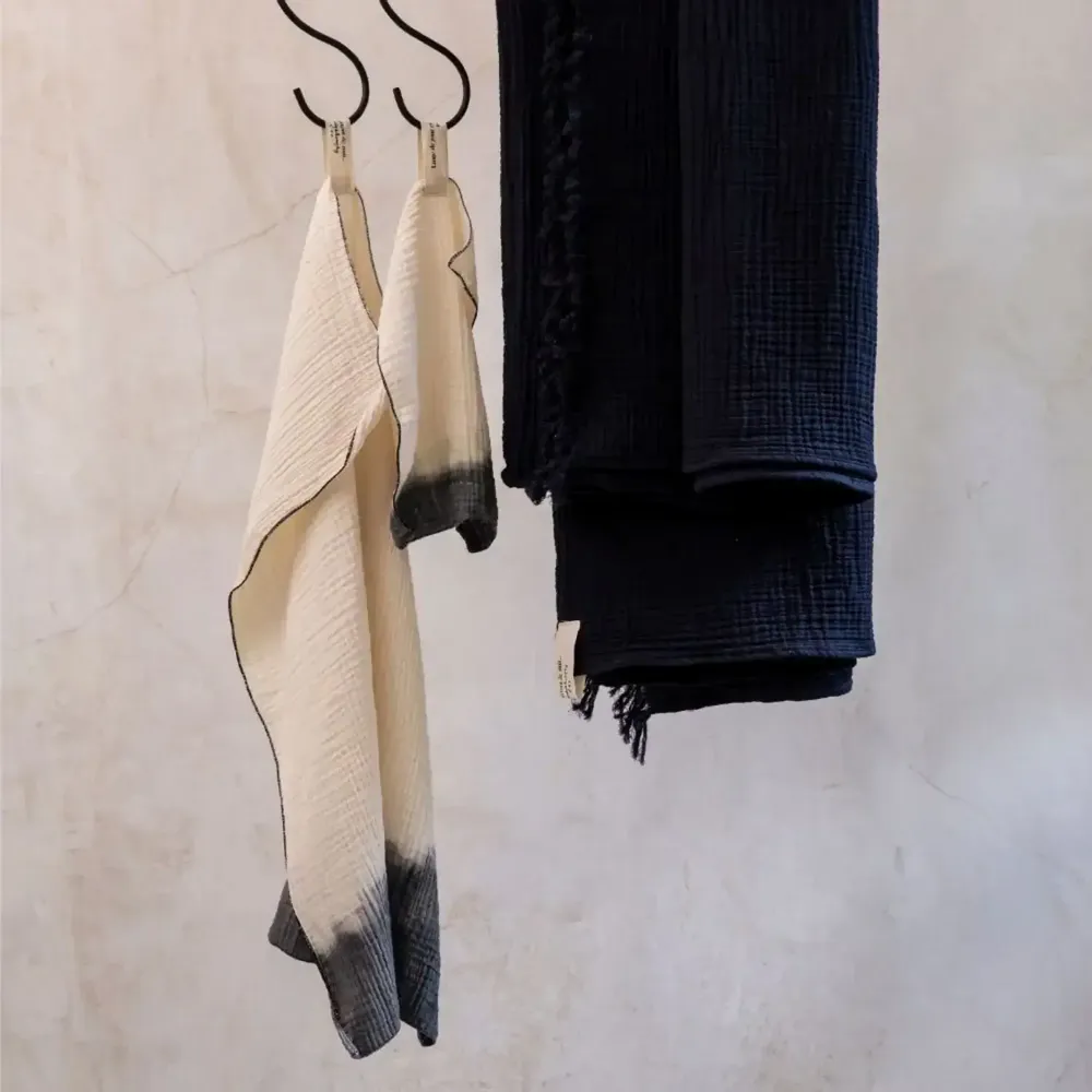 Bath towels - PHILO2 cotton gauze quadruple napkin 50x70 cm - BED AND PHILOSOPHY
