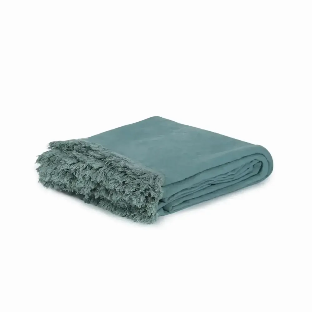 Linge de lit - Couvre lit frangé GANGFRANGE 250x250 cm - BED AND PHILOSOPHY