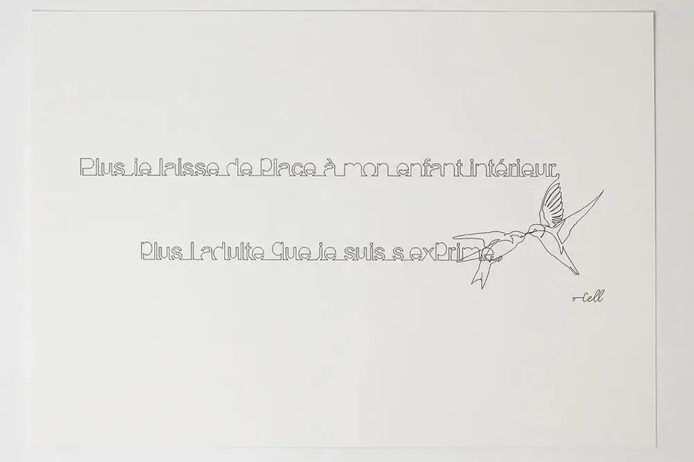 Decorative objects - A3 size drawing FineArt Inkjet paper - COSETTE ET LES LYS