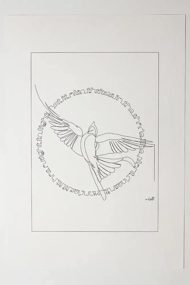 Objets de décoration - Dessin format A3 Papier FineArt Inkjet - COSETTE ET LES LYS